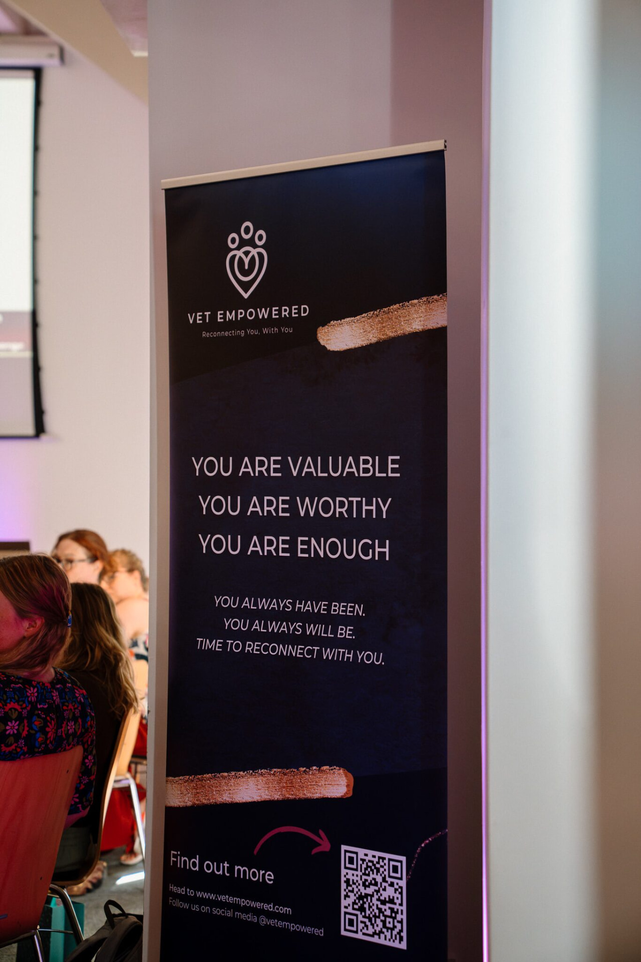 A Vet Empowered banner reading You are valuable, you are worthy, you are enough