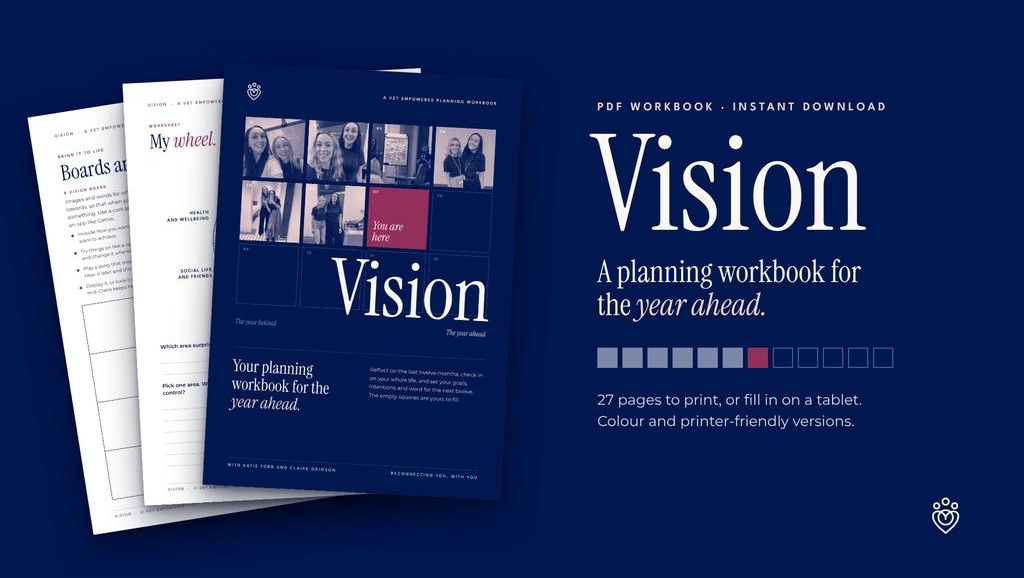 Vision, a planning workbook for the year ahead from Vet Empowered