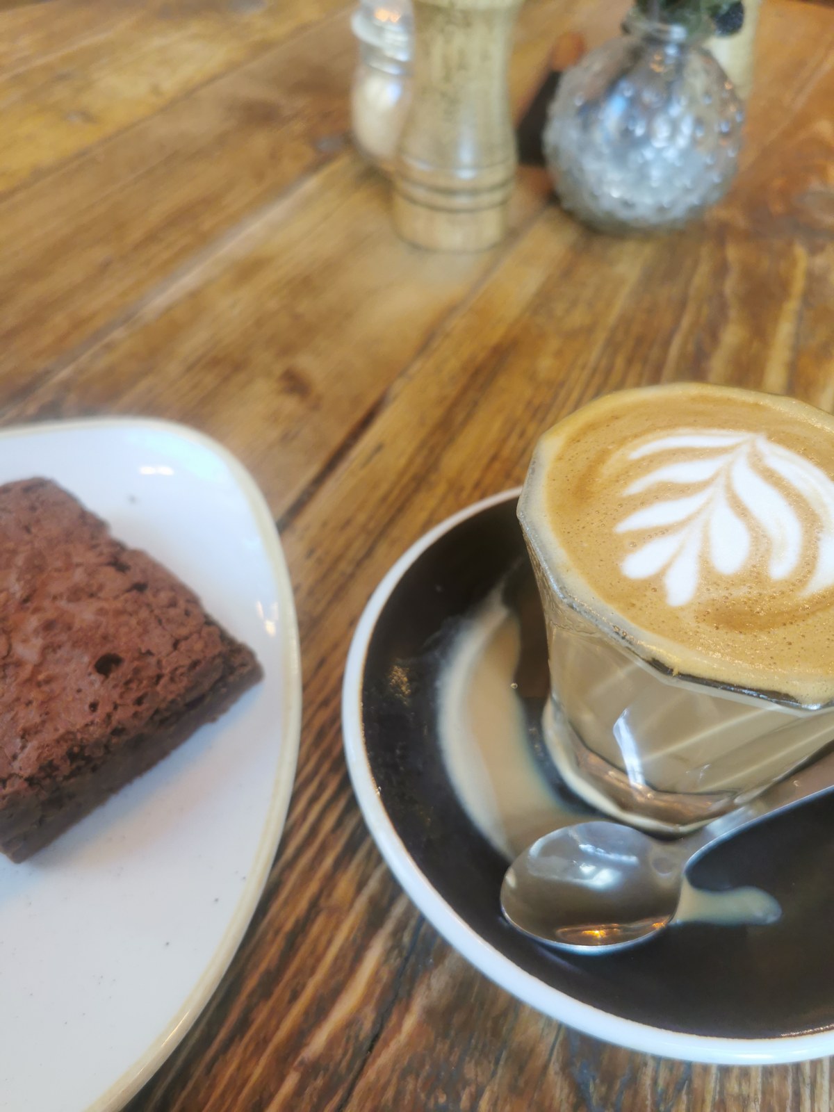 A quiet coffee on a café table